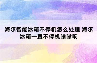 海尔智能冰箱不停机怎么处理 海尔冰箱一直不停机嗡嗡响